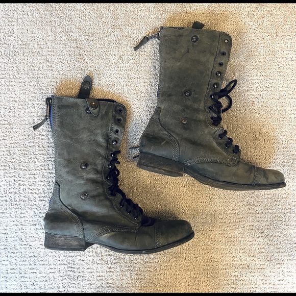 Steve Madden - Cablee genuine leather size 10 combat boots - Picture 2 of 6